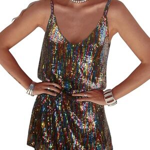 Multicolor Sequin Dress